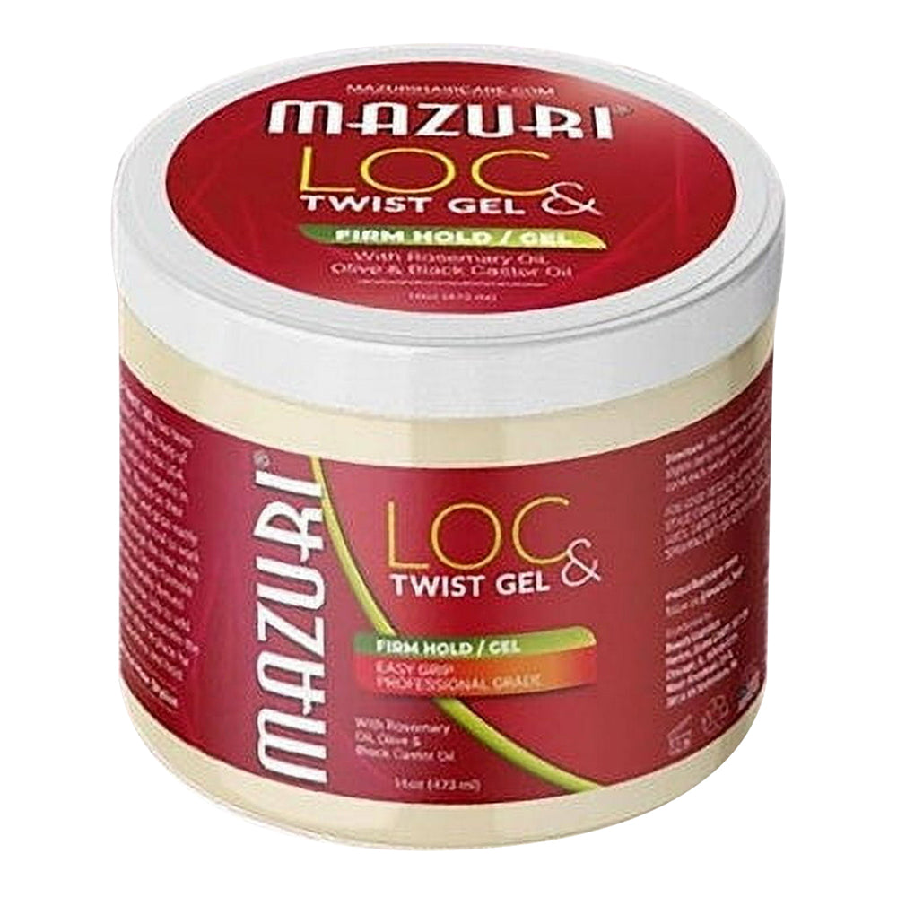 Mazuri Loc and Twist Gel Firm Hold for Styling Locs Twists and Braids 16Oz (473ml)